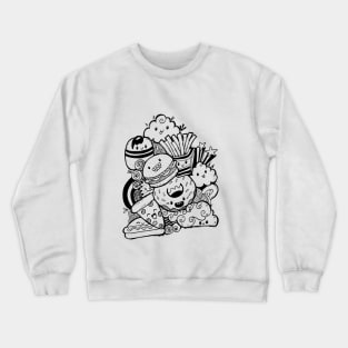 Fast Food Illustration Crewneck Sweatshirt